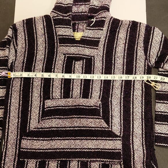 Black Canyon Men's Purple And White Baja Hoodie "Drug Rug" Medium - Picture 6 of 7